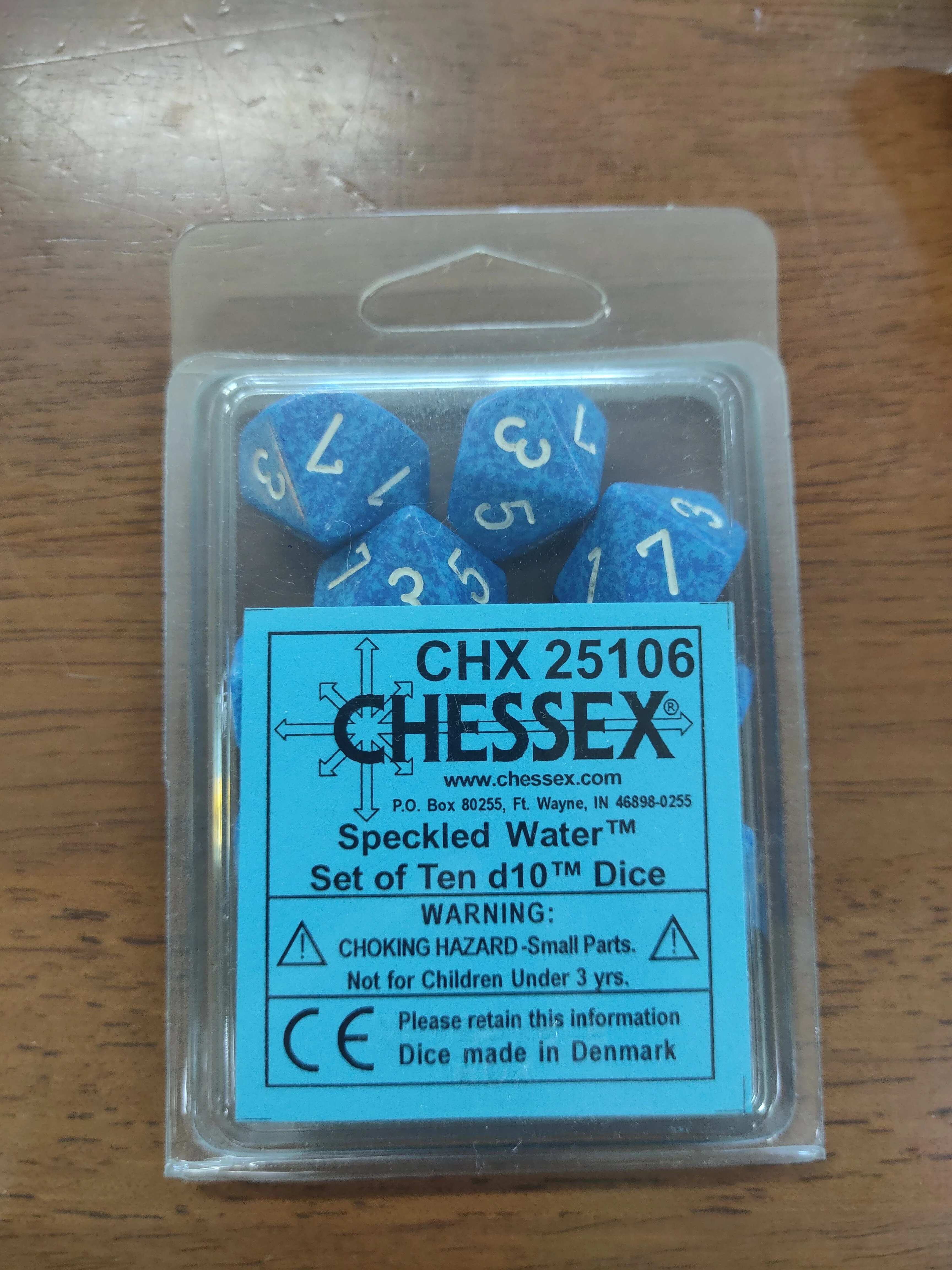 Speckled Water Set of Ten d10's