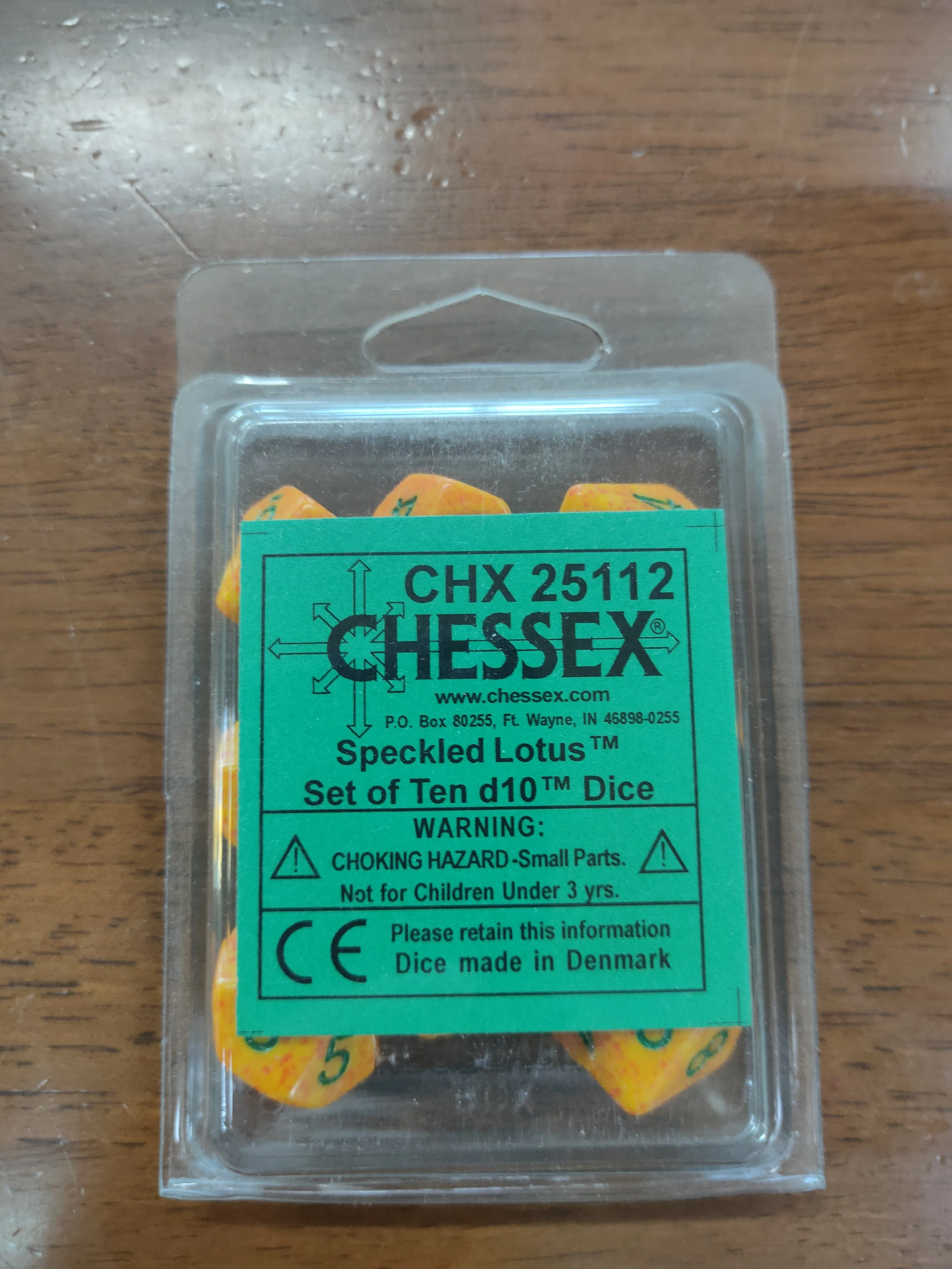 Speckled Lotus Set of Ten d10's