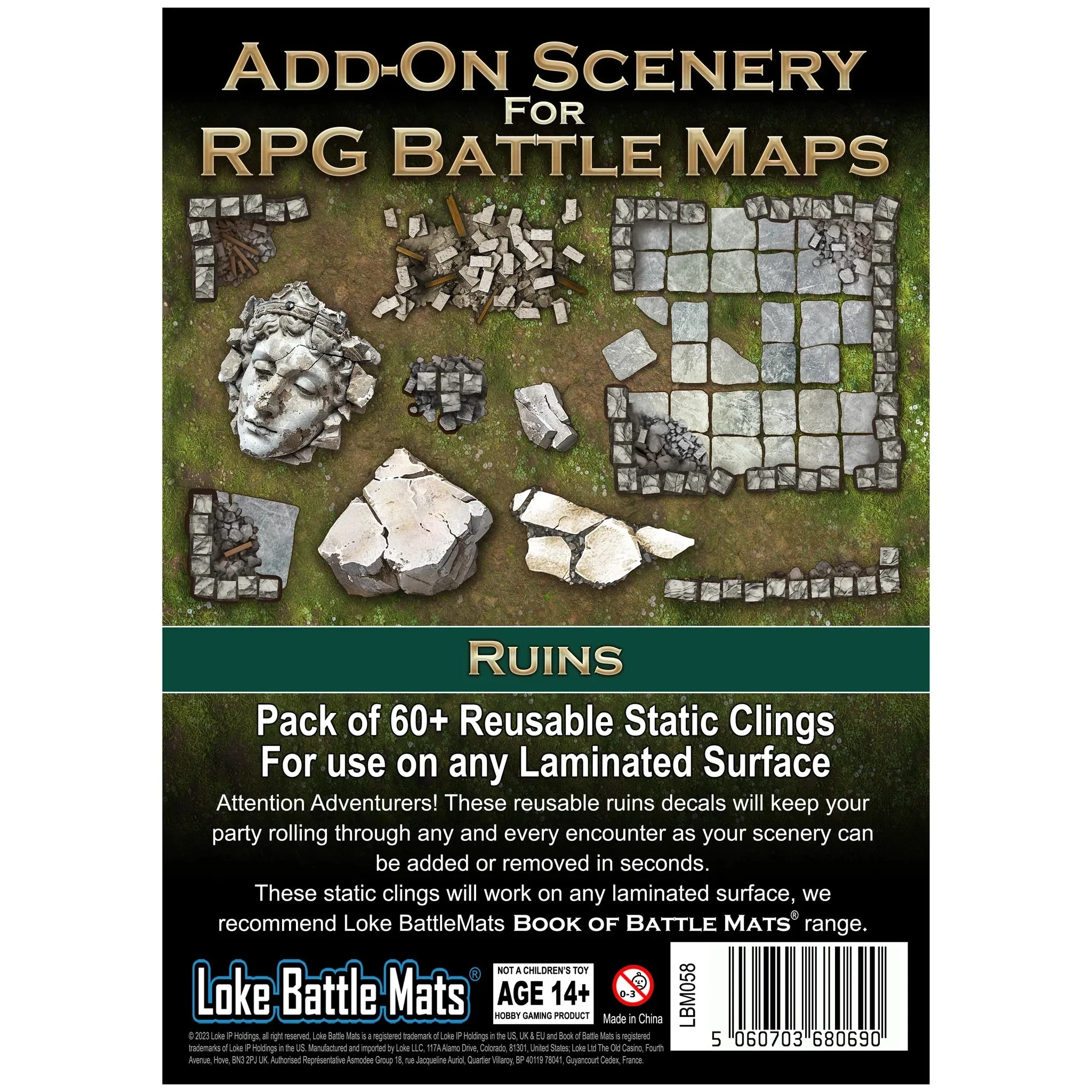 Add-On Scenery for RPG Maps: Ruins [Role-playing Games] - Image 2