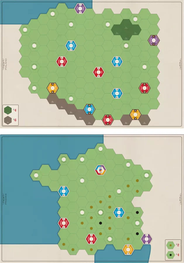 Age of Steam Deluxe: France & Poland Maps Expansion [Boardgame] - Image 2