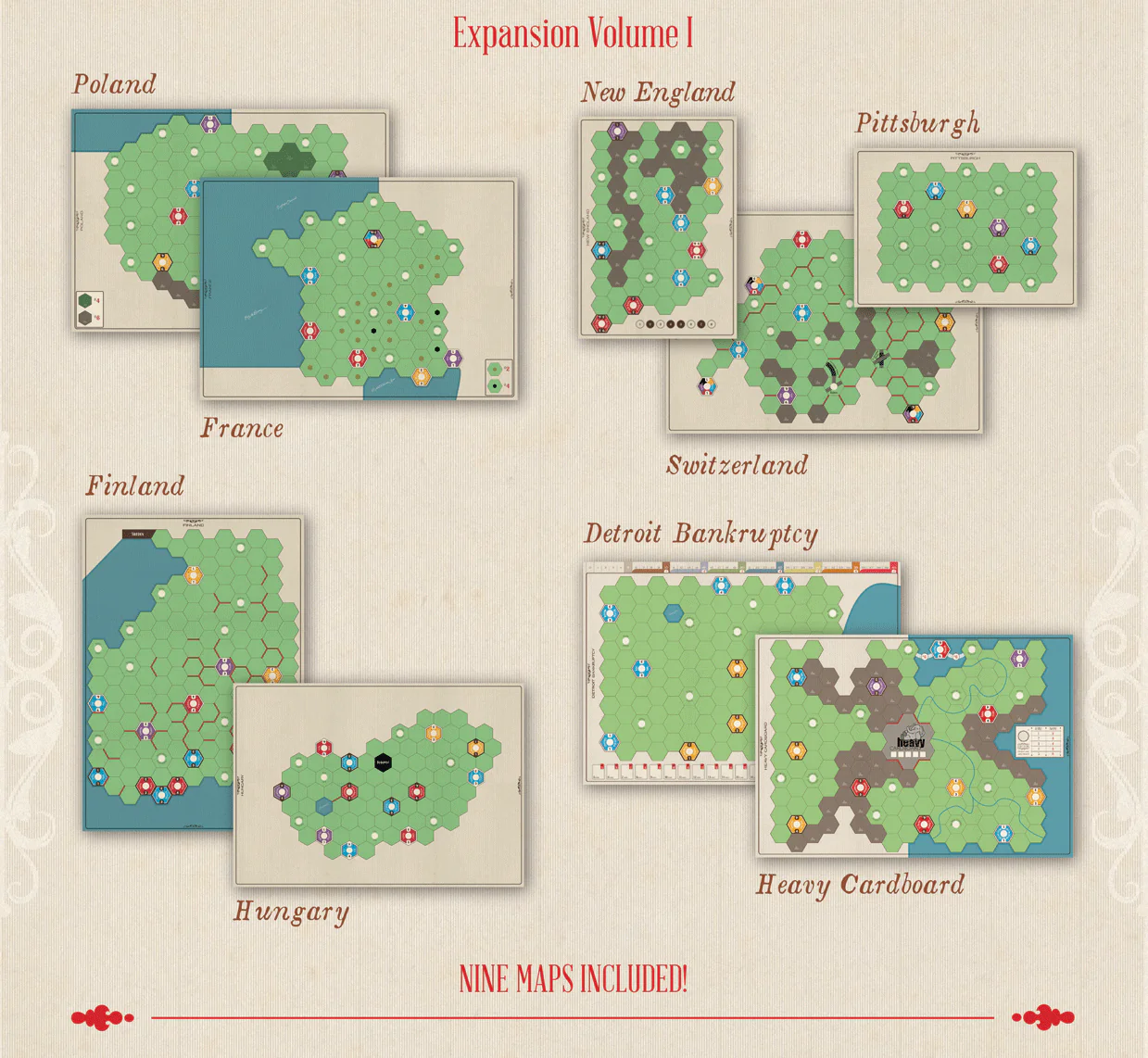 Age of Steam Deluxe: Volume I Expansion [Boardgame] - Image 3