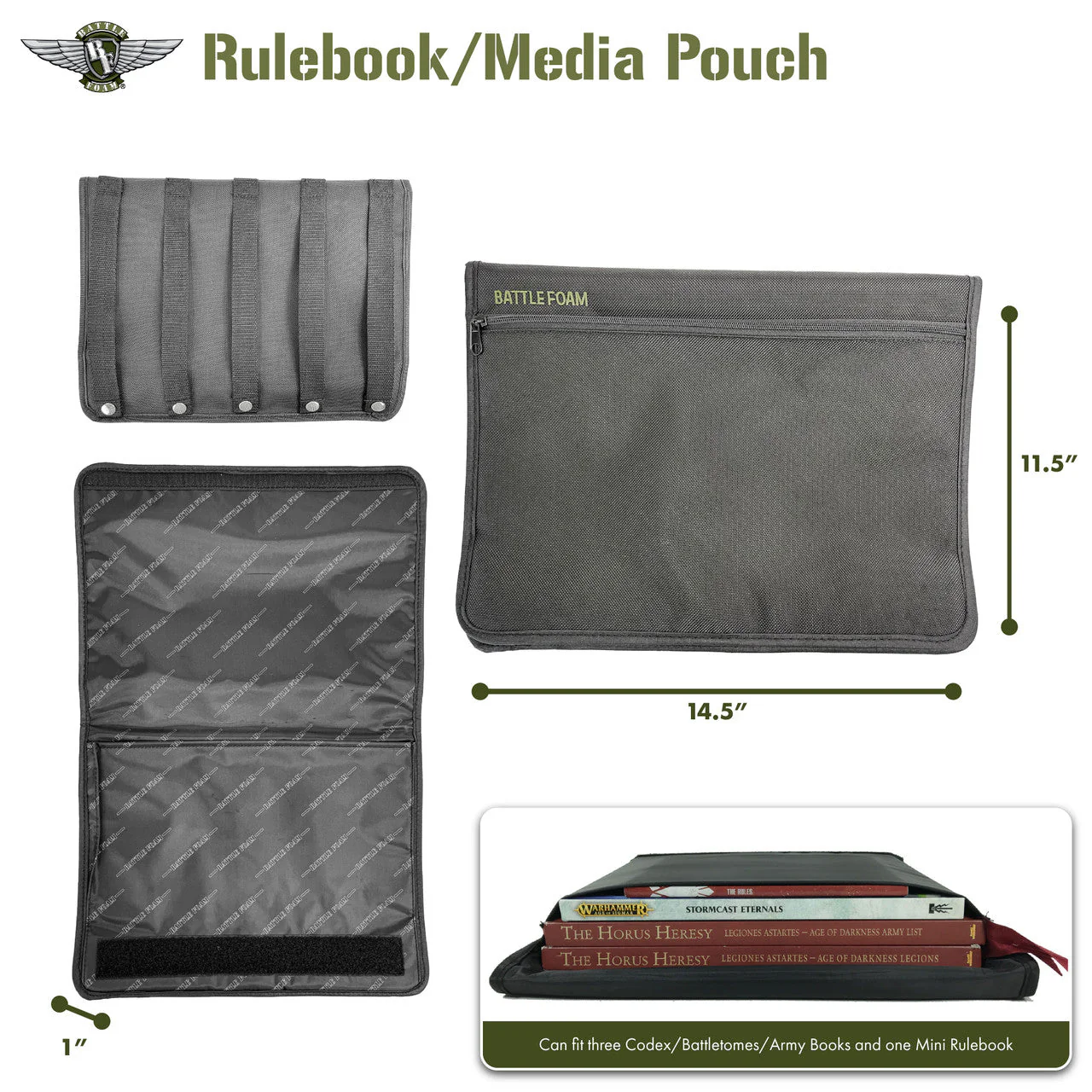 Large Rulebook/Media Pouch P.A.C.K. Molle Accessory - Image 2