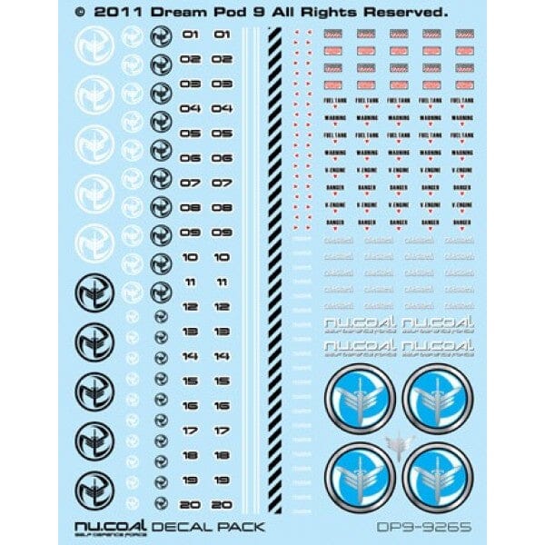 NuCoal Decals Sheet