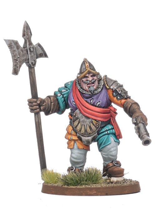 Ogre Kingdoms: Talliareum Ogre Mercenary Captain (halberd and pistol)