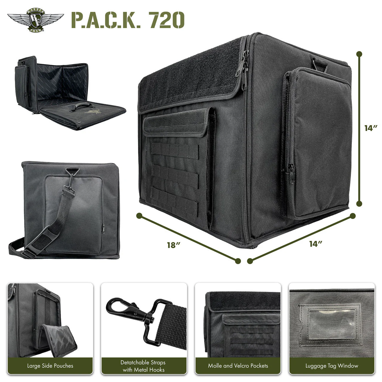 P.A.C.K. 720 Molle with Magna Rack Sliders Load Out - Image 3