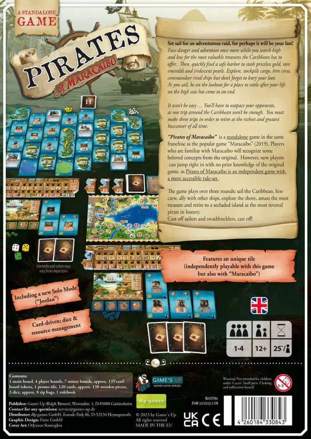 Pirates of Maracaibo - Card Driven Dice and Resource Management Board Game - Image 2