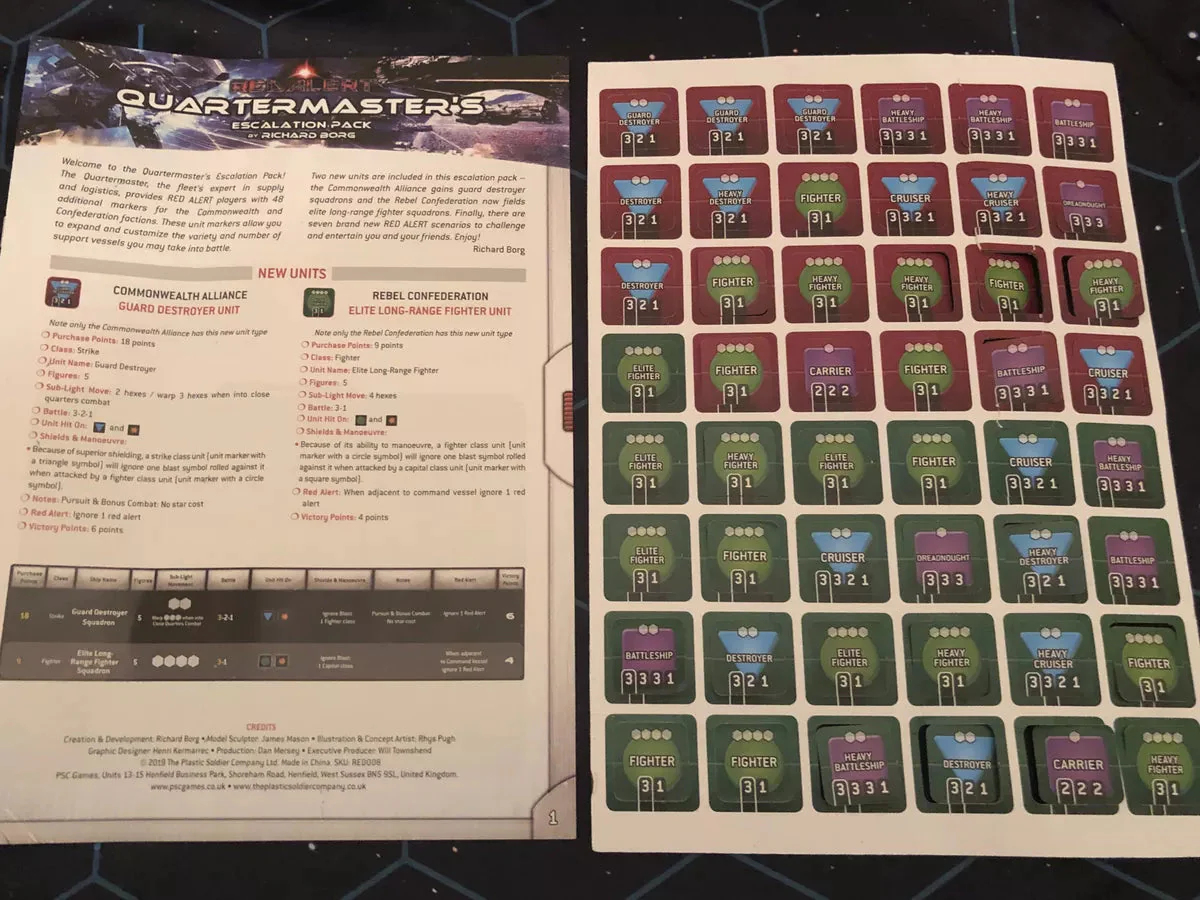 Red Alert: Space Fleet Warfare – Quartermaster's Escalation Pack