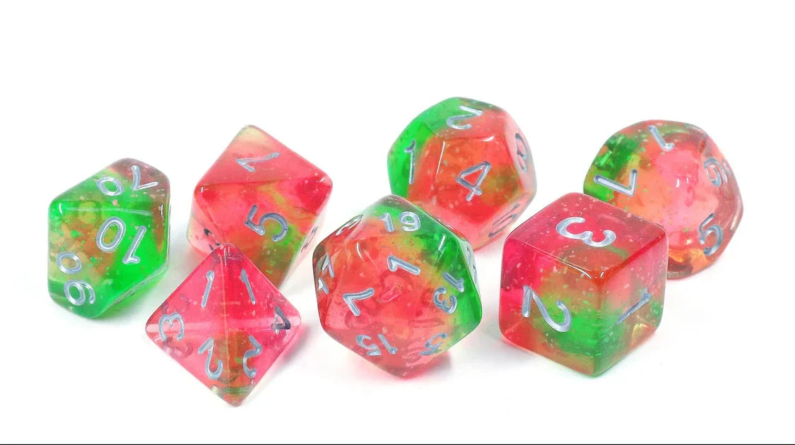 Sirius Dice Set - Lotus Glowworm Dice Set - Image 2