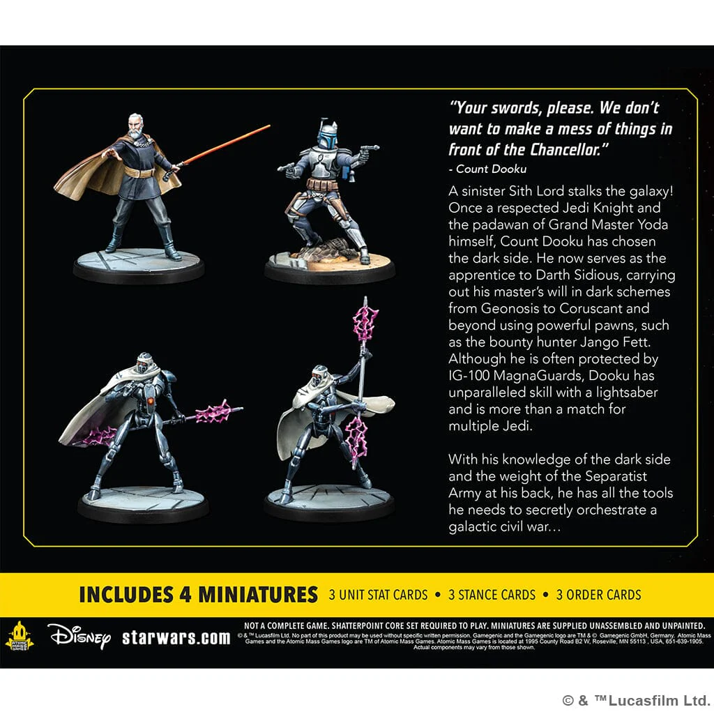 Star Wars: Shatterpoint Twice the Pride: Count Dooku Squad Pack - Image 2