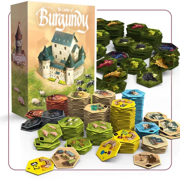 The Castles of Burgundy: Special Edition Acrylic Hexes